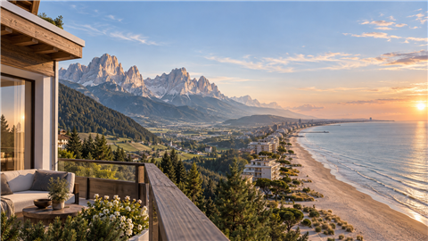 Comprare dove non si potrà più costruire Seconde case tra Bolzano e Jesolo: perché il fronte mare e la prima fila sulle Dolomiti valgono più del metro quadro